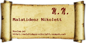 Malatidesz Nikolett névjegykártya